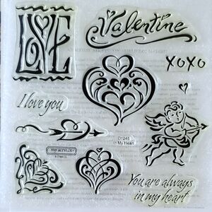 Close To My Heart In My Heart Clear Acrylic Stamps (D1245)